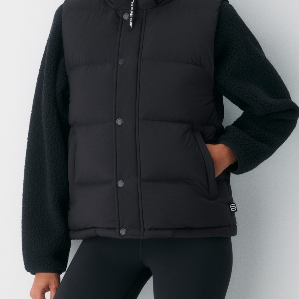 Women's Black Puffer Vest